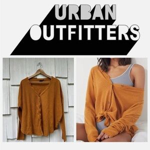 Urban Outfitters Orange Cardigan Sweater